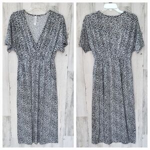 Animal Print Knit Like Dress